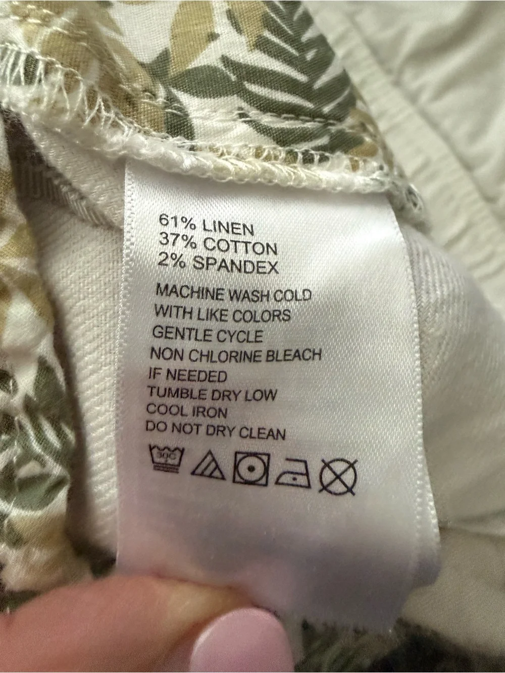 Tommy Bahama Men’s White Drawstring Linen-Blend Casual Pants Resort Beach 36x32